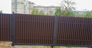 Купить распашные ворота из штакетника Черкесск, цена от 2710 руб.